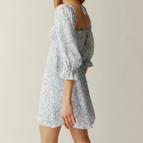 REFORMATION smocked mini dress Zaria - Picture 5 of 7